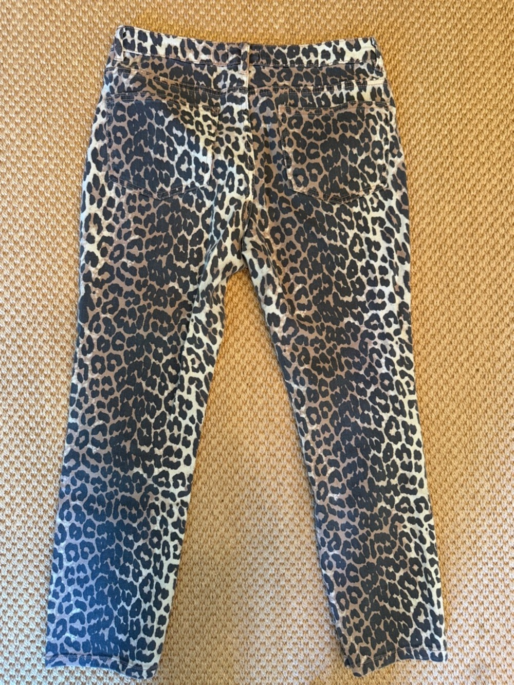 Oat New York Leopard Print High-Rise Jeans - Black & Cream - Picture 6 of 6